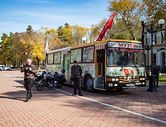 Автобус Победы вернулся в Благовещенск