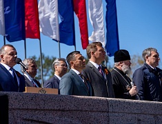 Торжественное прохождение войск Благовещенского гарнизона