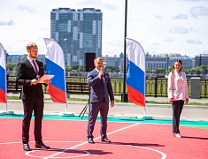 Лесную спортплощадку открыли в Благовещенске
