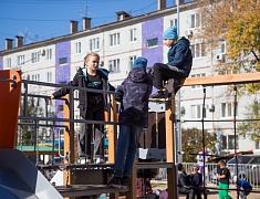 В Благовещенске открыли территории, благоустроенные по программе «1000 дворов» 