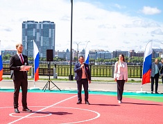 Лесную спортплощадку открыли в Благовещенске