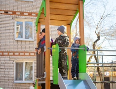 Открытие обновлённого двора на Чайковского, 47