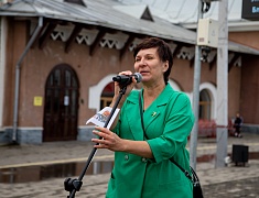 "Поезд Дружбы" встретили на железнодорожном  вокзале Благовещенска