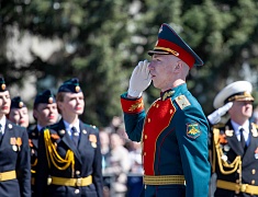 Торжественное прохождение войск Благовещенского гарнизона