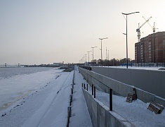 Темпы работ по возведению берегоукрепления Амура и Зеи оценили мэр амурской столицы Олег Имамеев