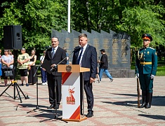 В Благовещенске открыли временный мемориал памяти участников локальных войн и конфликтов