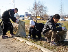 К акции «Город берегу» присоединились спортсмены федерации тхэквондо ИТФ