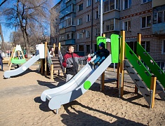 Открытие обновлённого двора на Чайковского, 47