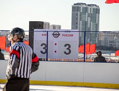 Соревнования по хоккею в рамках Международного российско-китайского фестиваля зимних видов спорта