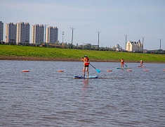На пляже Пограничном состоялся первый городской сап‑фестиваль