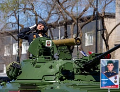 Торжественное прохождение войск Благовещенского гарнизона