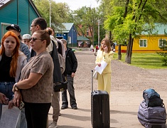 Заезд в лагерь имени Гагарина