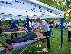 В Благовещенске отпраздновали День физкультурника