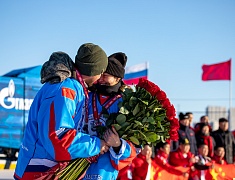 Автомобильные гонки в рамках Международного российско-китайского фестиваля зимних видов спорта