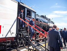 Ретропоезд «Победа» прибыл в Благовещенск