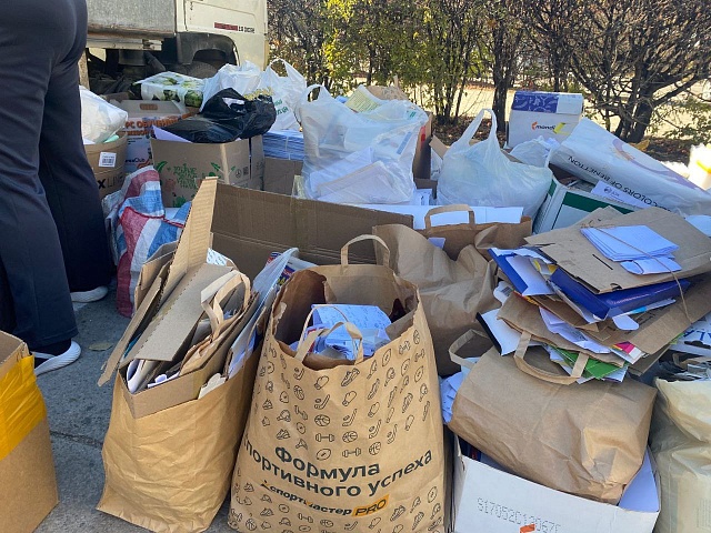 Больше тонны макулатуры собрали в Благовещенске в субботу