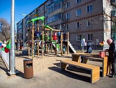 Открытие обновлённого двора на Чайковского, 47