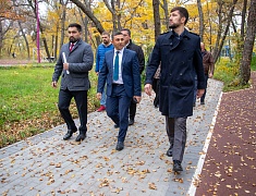 В Благовещенском Первомайском парке продолжается второй этап реконструкции