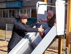 Открытие обновлённого двора на Чайковского, 47