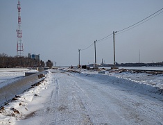 Темпы работ по возведению берегоукрепления Амура и Зеи оценили мэр амурской столицы Олег Имамеев