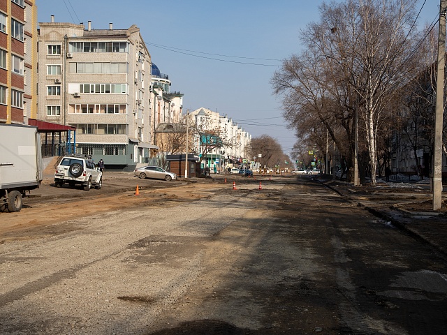 Сняли старый асфальт: благовещенцам показали, какие работы провели на улице Амурской за неделю 