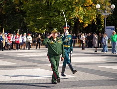 В Благовещенске зажгли Вечный огонь на площади Победы