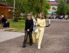 Заезд в лагерь имени Гагарина