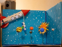 В преддверии Дня космонавтики в «космической обсерватории» прошло первое занятие с воспитанниками детского сада № 68