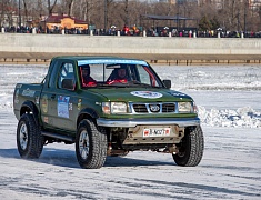 Автомобильные гонки в рамках Международного российско-китайского фестиваля зимних видов спорта