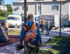 Выездное совещание мэра по содержанию общественной территории в селе Плодопитомник