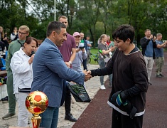 Мэр Олег Имамеев поздравил участников «Дворового турнира» с закрытием сезона