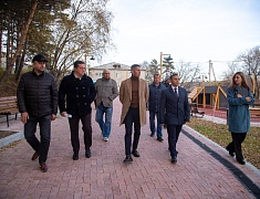 Мэр Олег Имамеев проконтролировал работы по благоустройству территории в Плодопитомнике