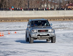 Автомобильные гонки в рамках Международного российско-китайского фестиваля зимних видов спорта