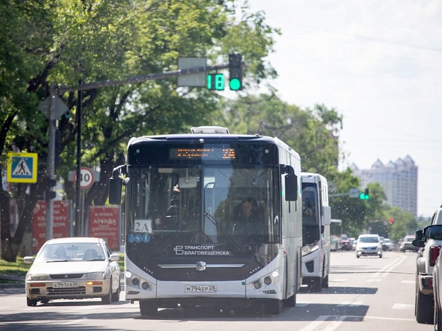 Несколько городских автобусов меняют свои схемы движения. Это связано с открытием перекрестка 50 лет Октября – Амурская