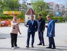 Мэр города Олег Имамеев провёл рабочее совещание по техническим вопросам подготовки главной площадки ВЭФ – Общественно-культурного центра