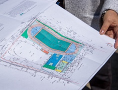 В Моховой Пади строят «умную» спортивную площадку 