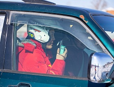 Автомобильные гонки в рамках Международного российско-китайского фестиваля зимних видов спорта