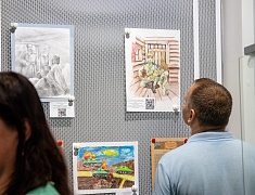 В областной библиотеке открыли выставку рисунков и подвели итоги конкурса «Нам дороги эти позабыть нельзя»