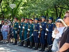 В Благовещенске открыли временный мемориал памяти участников локальных войн и конфликтов