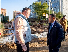 Мэр Благовещенска Олег Имамеев выехал на проблемные участки теплосетей