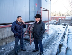 Выездное совещание мэра на котельную п. Аэропорт