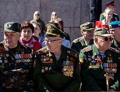 Торжественное прохождение войск Благовещенского гарнизона