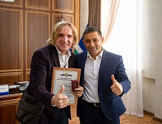 Встреча мэра Олега Имамеева с членами "звездного" жюри "Детство на Амуре"