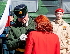 Благовещенск встретил агитпоезд «Сила в правде»