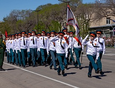 Торжественное прохождение войск Благовещенского гарнизона