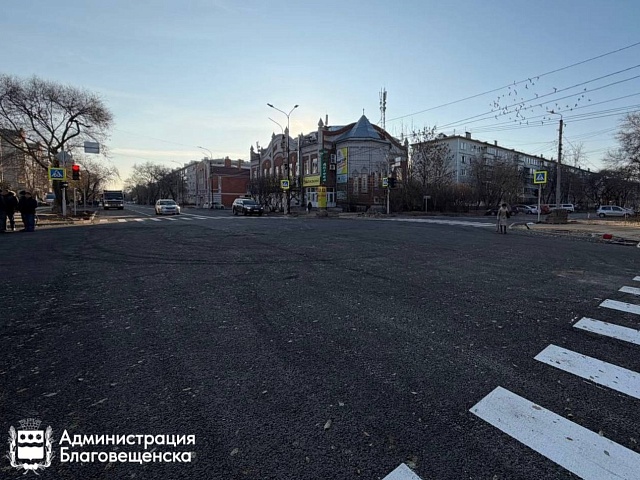 Обновлённый участок Амурской ждёт автомобилистов и пешеходов уже сегодня вечером!