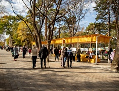 В амурской столице праздничной программой открыли сквер водников