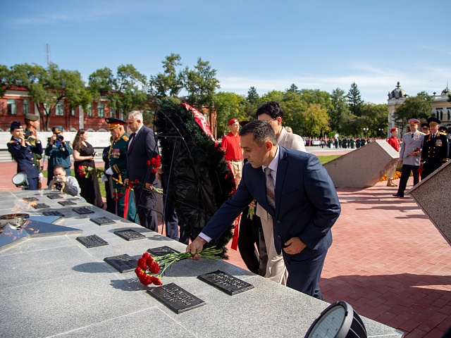  В Благовещенске отметили 80-летие окончания Второй мировой войны