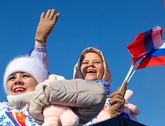 Соревнования по хоккею в рамках Международного российско-китайского фестиваля зимних видов спорта
