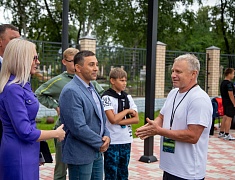 Торжественное открытие набережной реки Зея